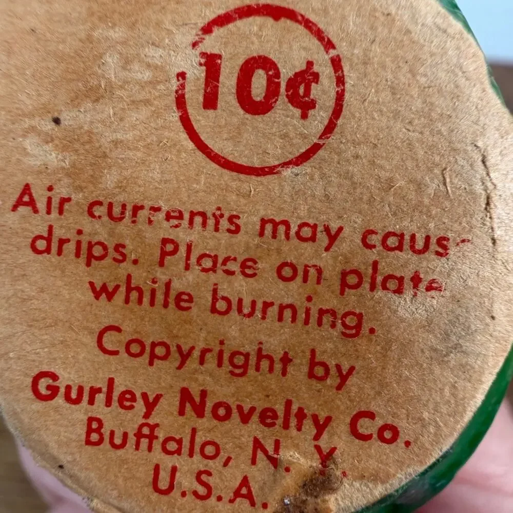 Vintage 1950s Gurley Christmas Candles Set of 2
